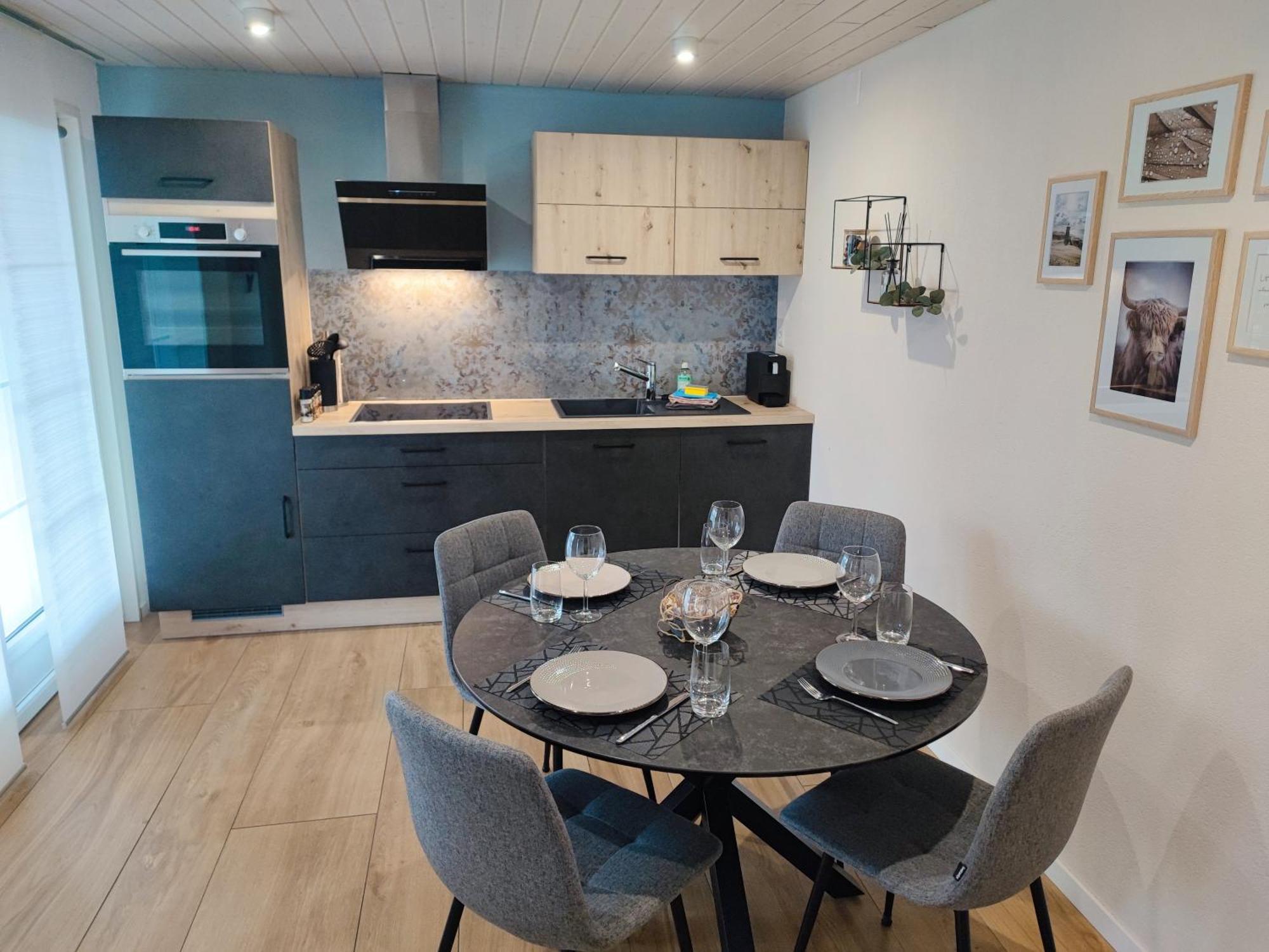 Kleine Auszeit - 2-Zimmer Ferienwohnung Spiez Eksteriør billede